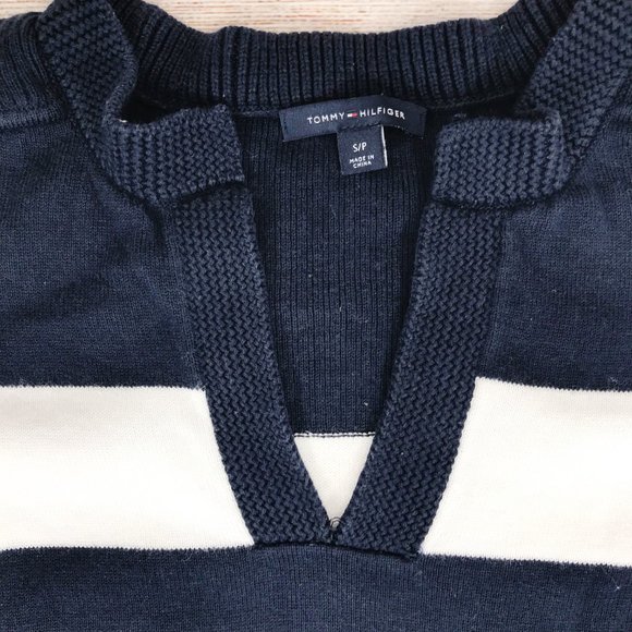 Tommy Hilfiger Navy and White Tunic Sweater - Picture 2 of 9